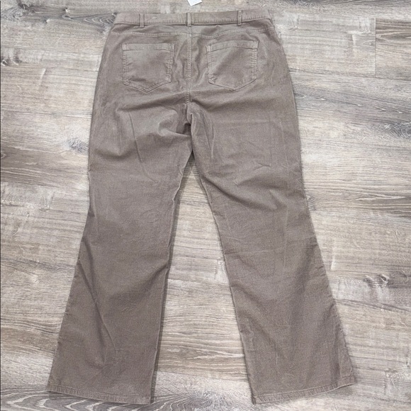 J. Jill Women's Brown Corduroy Boot Cut Jeans - Picture 5 of 9